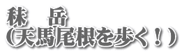 秣　岳 （天馬尾根を歩く！）