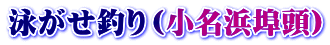 泳がせ釣り（小名浜埠頭）