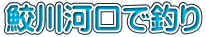 鮫川河口で釣り
