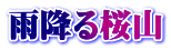 雨降る桜山