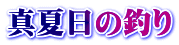 真夏日の釣り