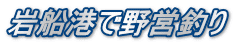 岩船港で野営釣り