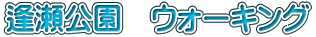 逢瀬公園　ウォーキング