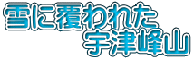 雪に覆われた 　　　宇津峰山