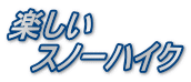 楽しい 　スノーハイク