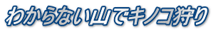 わからない山でキノコ狩り